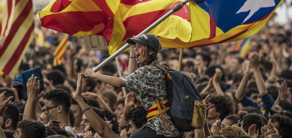 Preparations Are Made Leading Up To The Catalan Independence Referendum