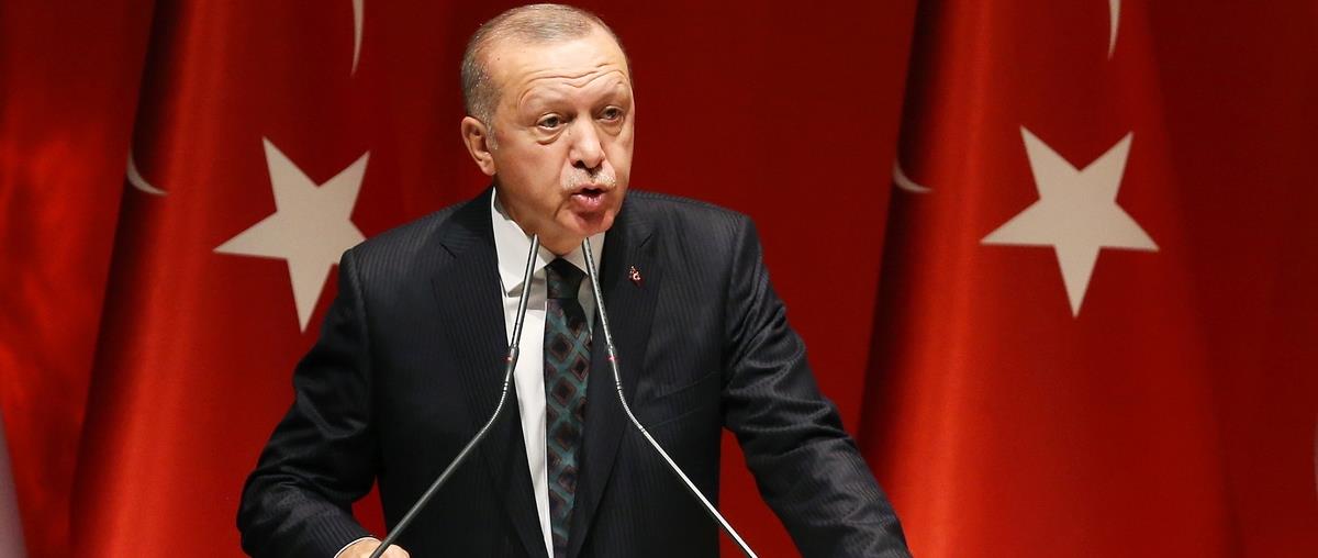 Turkish President Recep Tayyip Erdogan speaks in Ankara